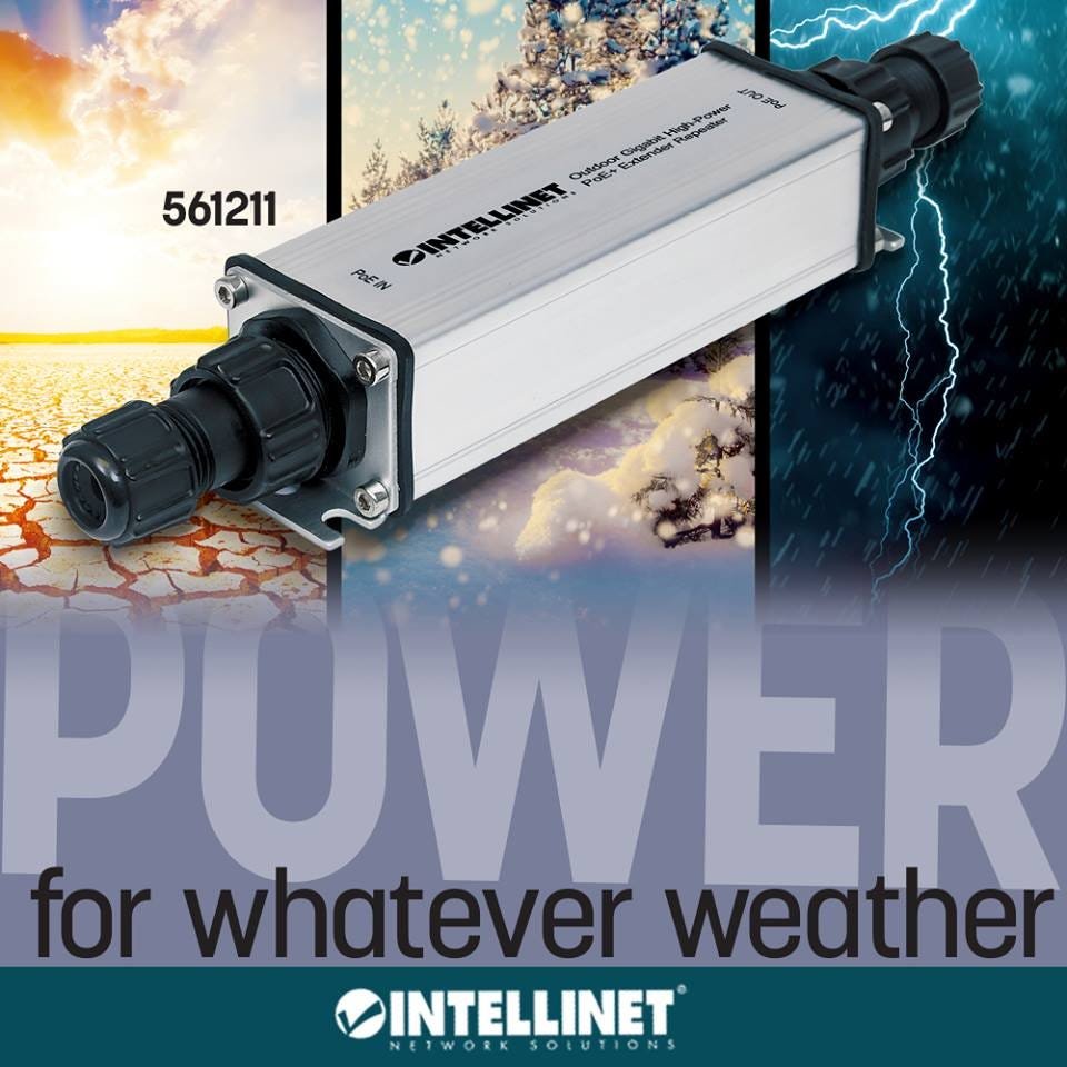 EAN 0766623561211 - Intellinet 561211 adaptador e inyector de PoE imagen 2