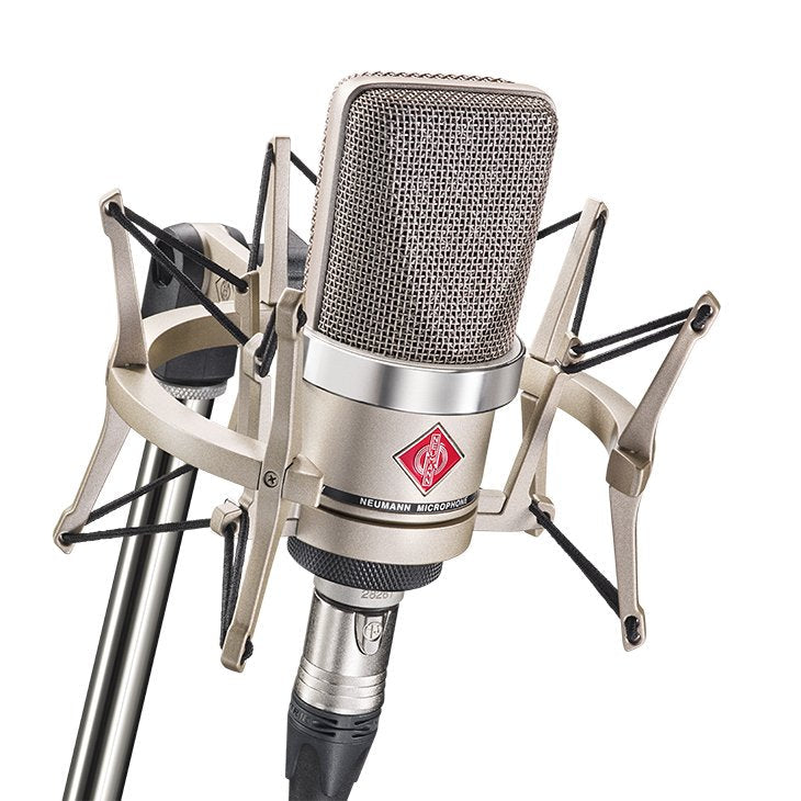 Neumann Tlm 102 Ni Studio Set - Mikrofon Pojemnosciowy, Wielkomembranowy Z Uchwytem Przeciwwstrzasowym, Nikiel