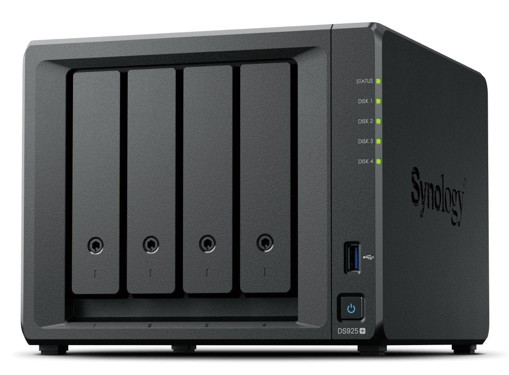 EAN 4711174726004 - Synology DiskStation DS925+ servidor de almacenamiento NAS Ryzen Embedded V1500B 4 GB DDR4 0 TB Negro imagen 1