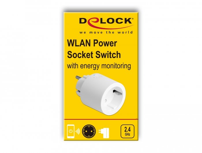 Delock Wlan Power Socket Switch Mqtt Con Monitoreo De Energía