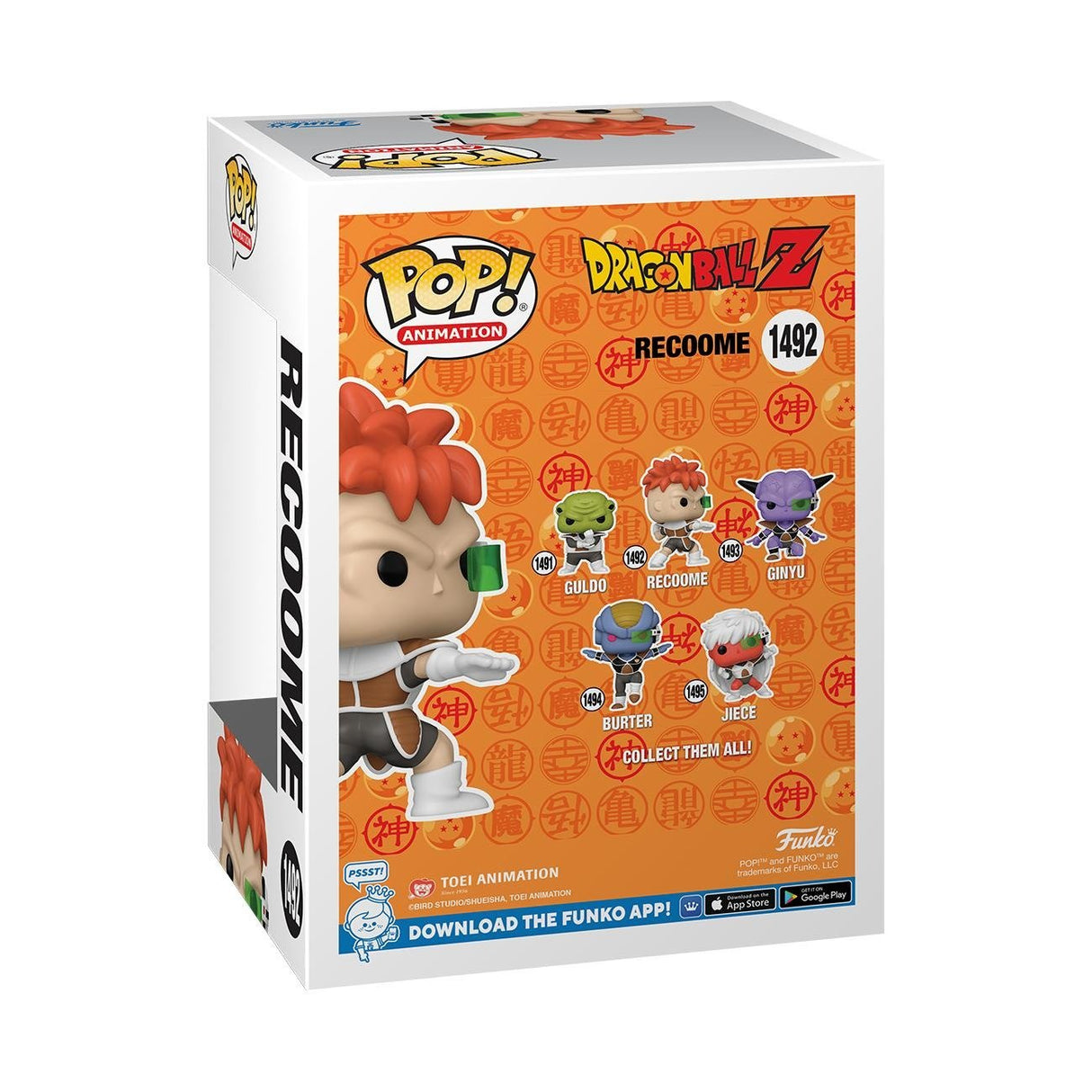 Funko Pop Dragon Ball Z S10 Ginyu Force Recoome 48668