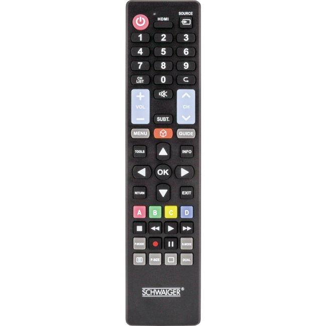 Schwaiger Mando A Distancia 5 In 1 Vorprogrammiert Negro