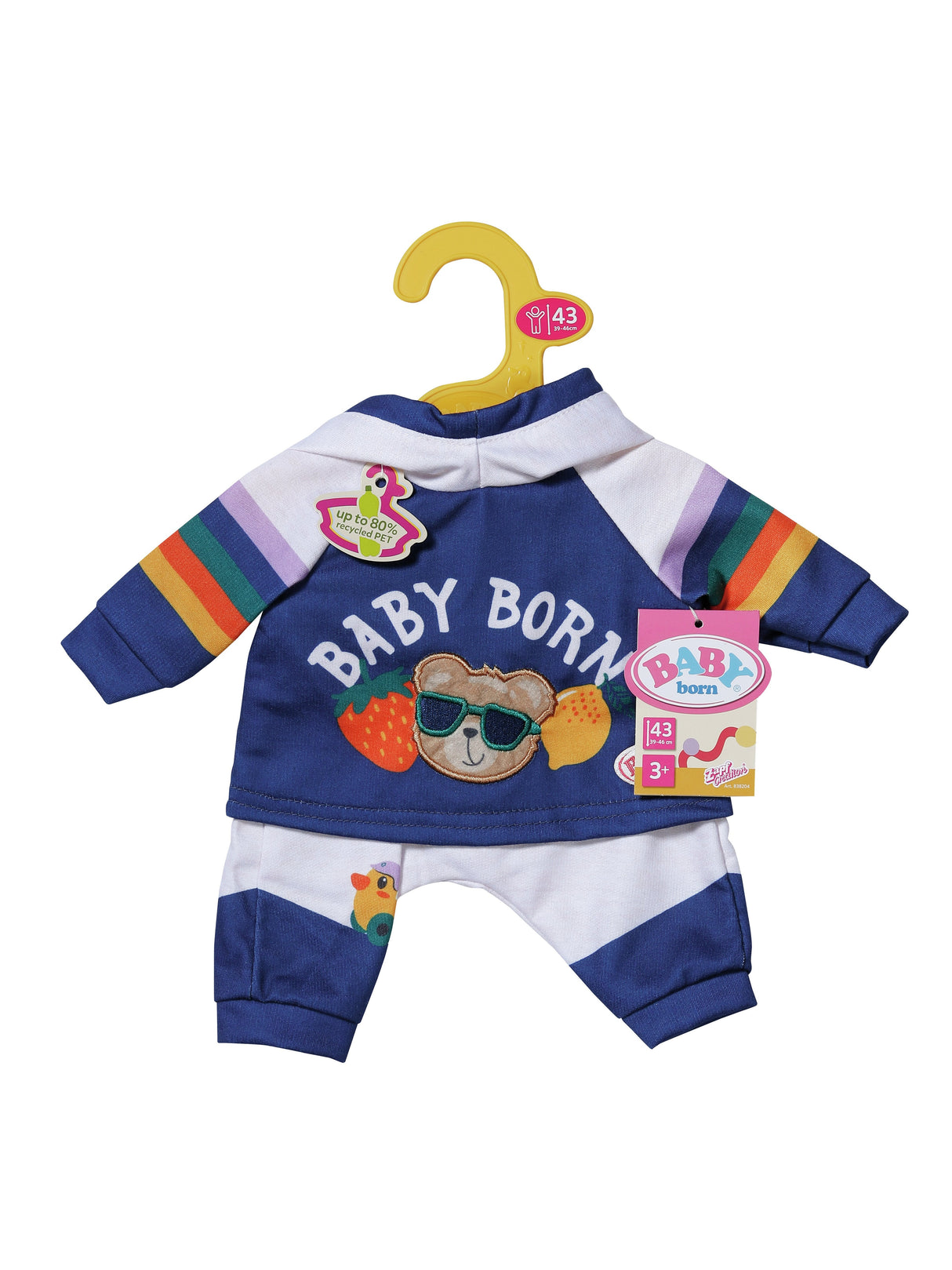 Zapf Creation Baby Born® Jogging Azul Marino 43cm, Accesorios Para Muñecas 838204