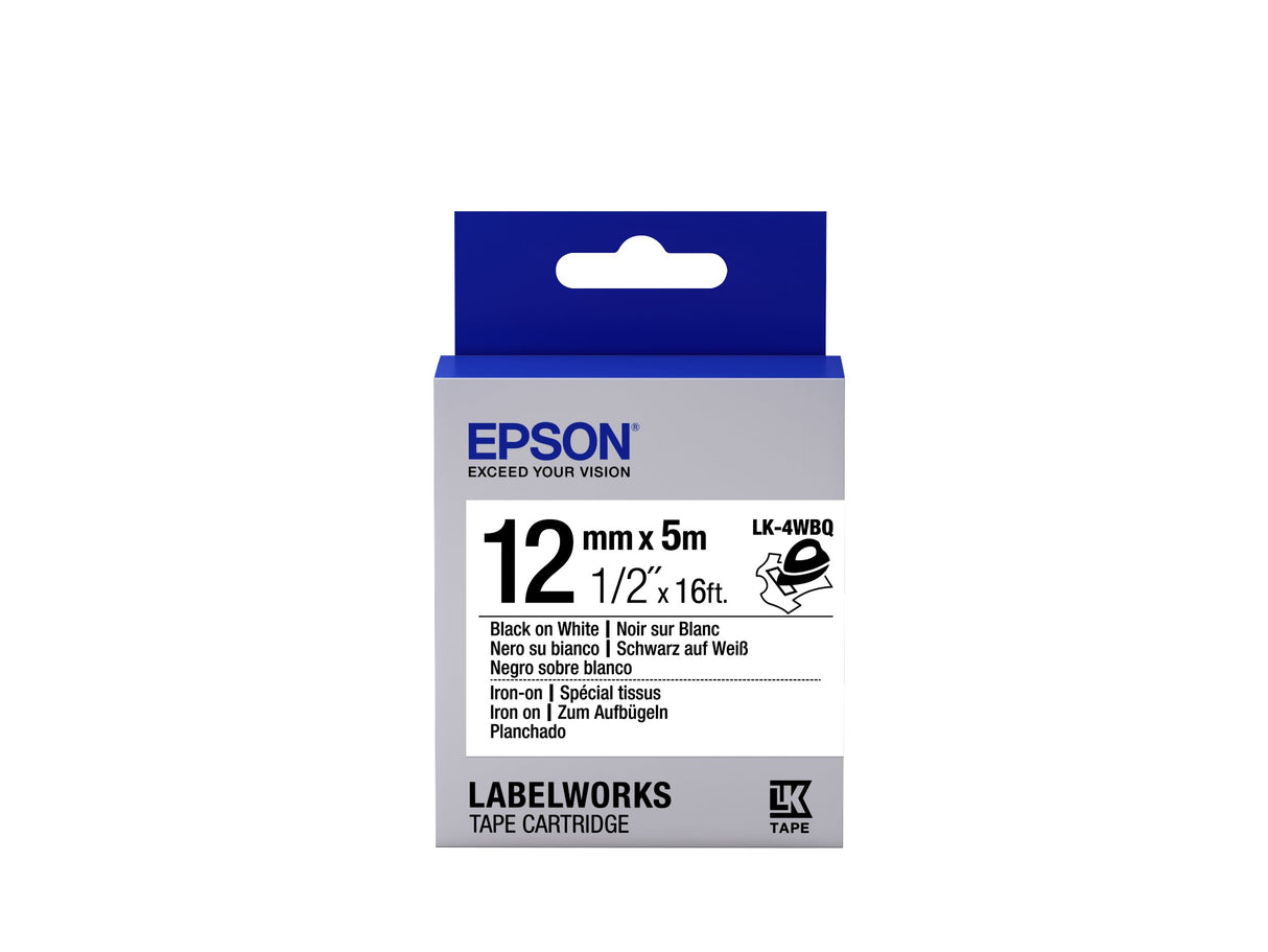 EAN 8715946611396 - Epson LK-4WBQ cinta para impresora de etiquetas Negro sobre blanco imagen 1