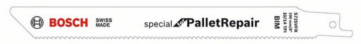 Hoja De Sierra De Sable Bosch Professional S 725 Vfr Especial Para Reparación De Palés, 5 Piezas, Longitud 190 Mm 2608658033