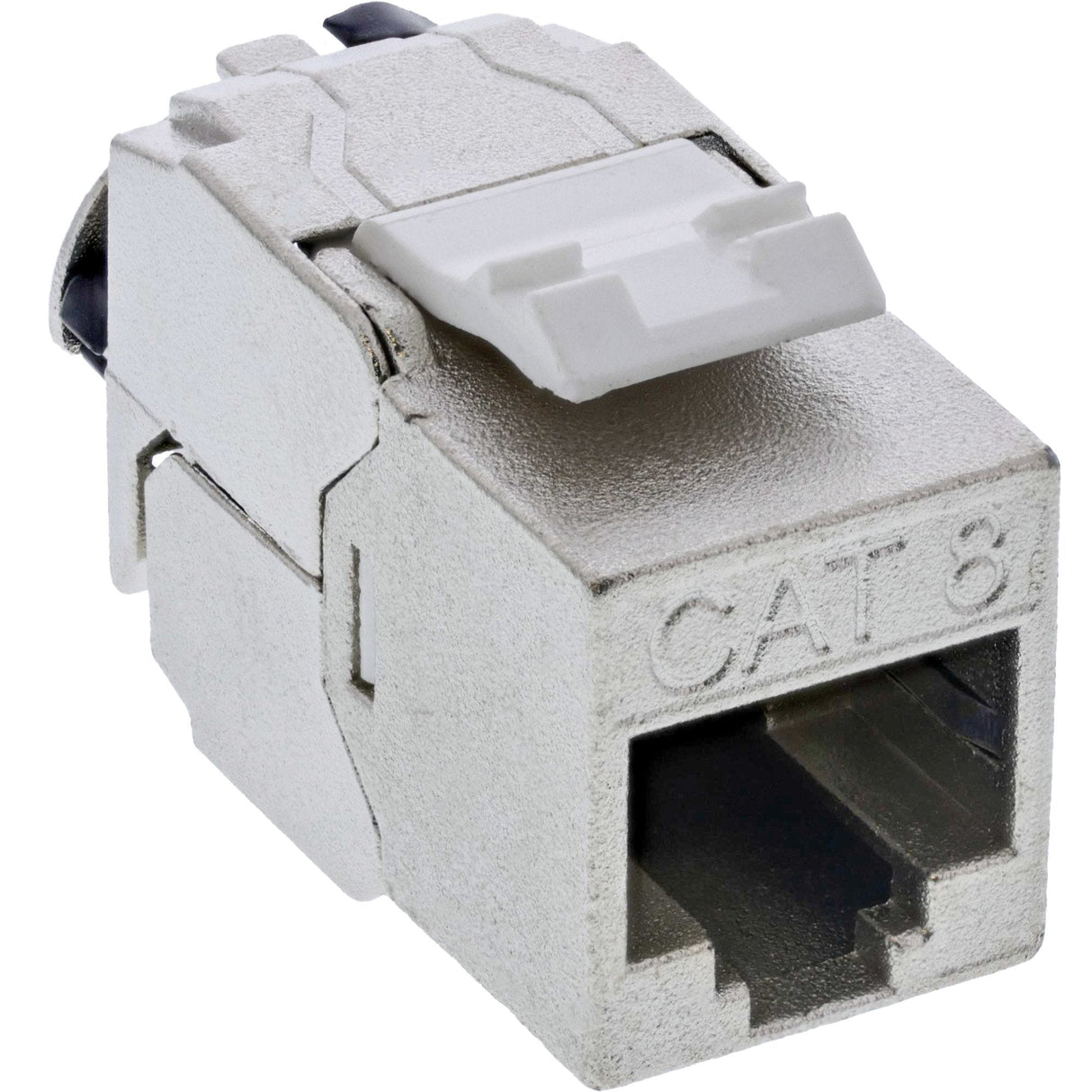 Inline® Keystone Rj45 Jack Slim, Snap-In, Cat.8.1, Integrated Cable Tie