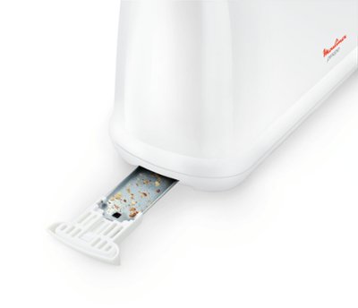 Tostadora De Pan Moulinex Ls160111 Principio 840-1000w Ranura Extralarga 25cm 7 Niveles De Tostado Función Parada Y Descongelar