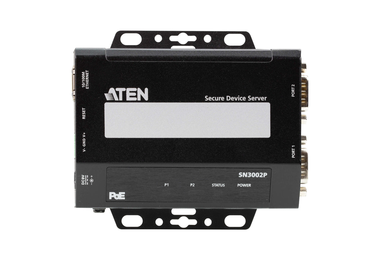 2-Port Rs-232 Secure Device Server Over Ethernet Transmission With Poe
