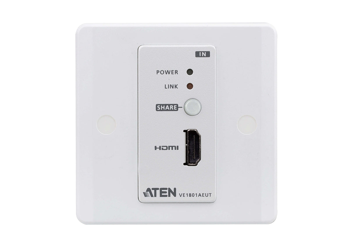 Aten Transmisor Encastrable (Eu) Hdmi Hdbaset-Lite Con Embellecedor Poh