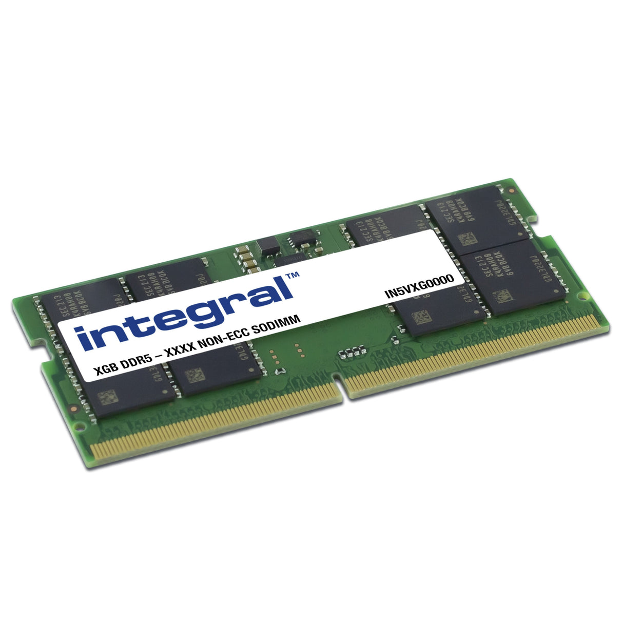 Memoria Integral 8gb 1 X 8 Gb Laptop Ddr5 4800mhz Pc5-38400 Unbuffered Non-Ecc Sodimm 1.1v 1gx16 Cl40