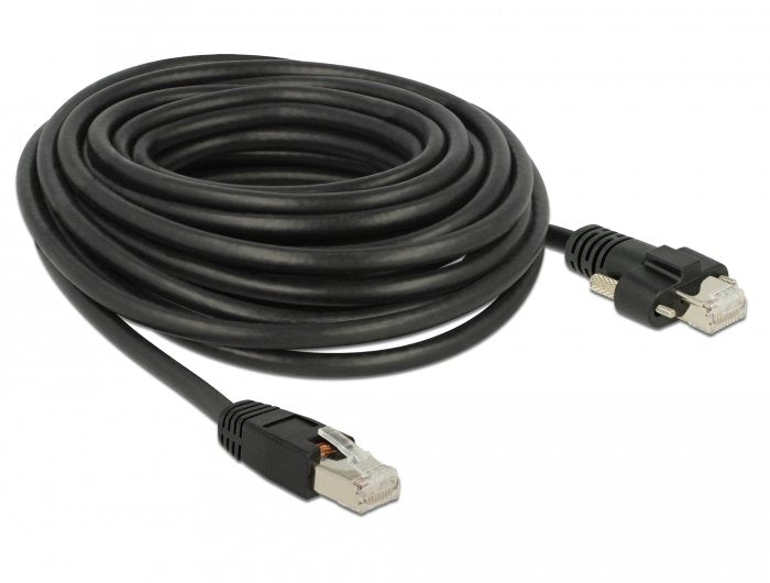 Delock Cable Cat.6 Rj45-M > Rj45-M M. Schrauben Smp 10.0m