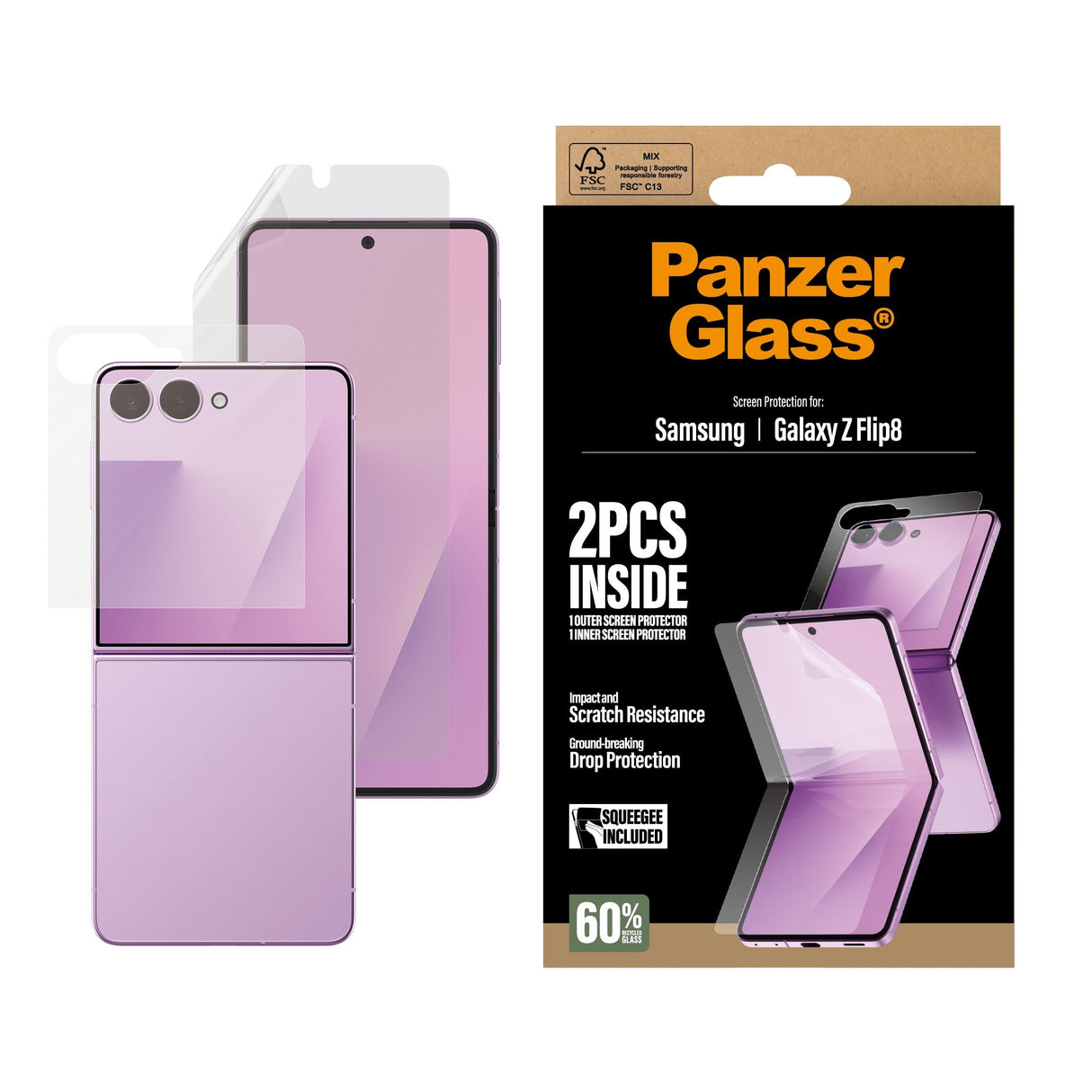Panzerglass Screen Protector Samsung Galaxy Z Flip8 Glass & Film