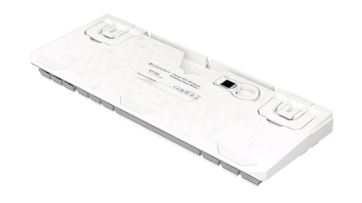 Teclado Alemán Endorfy Thock 75% Rf Inalámbrica + Usb Qwertz Blanco