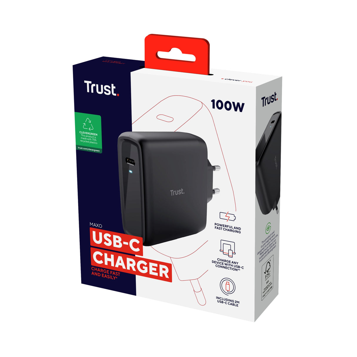 EAN 8713439248180 - Trust Maxo 100W Universal Negro Corriente alterna imagen 7