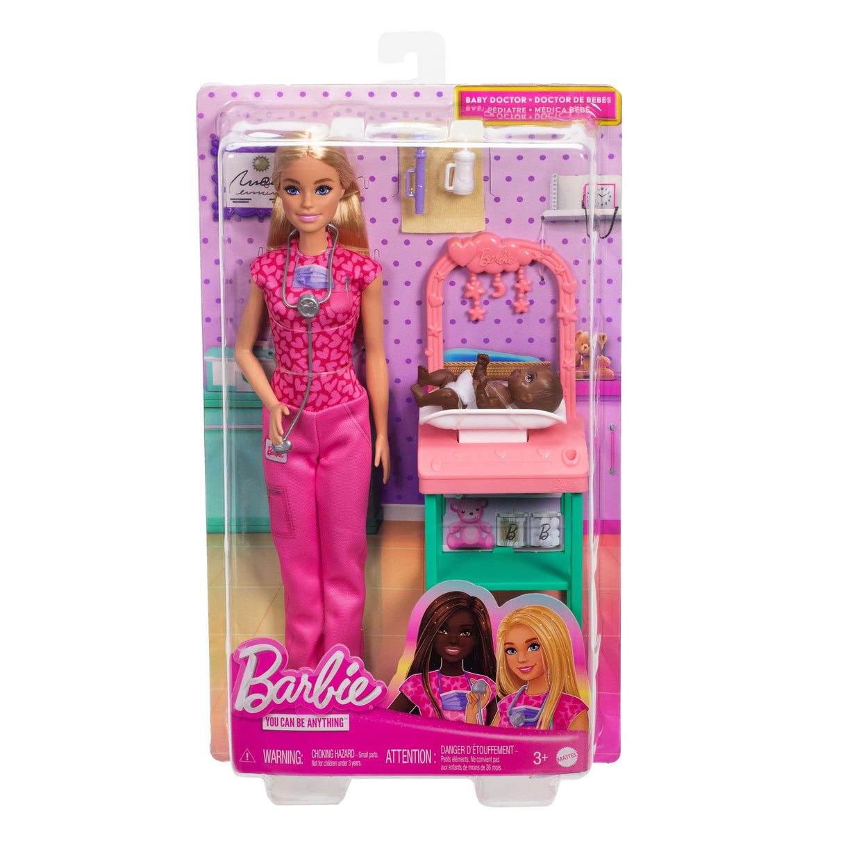 Muñeca Barbie Deluxe Careers Pediatra Playset Jcr72