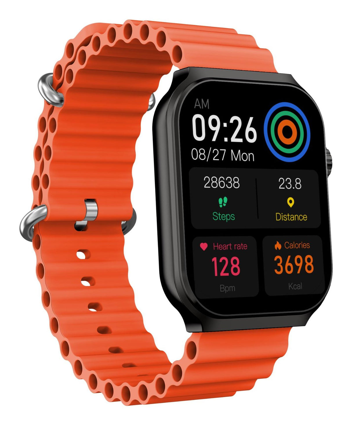 EAN 8021735207955 - Celly TRAINERULTRABK Relojes inteligentes y deportivos 5,13 cm (2.02") Digital 320 x 320 Pixeles Pantalla imagen 1