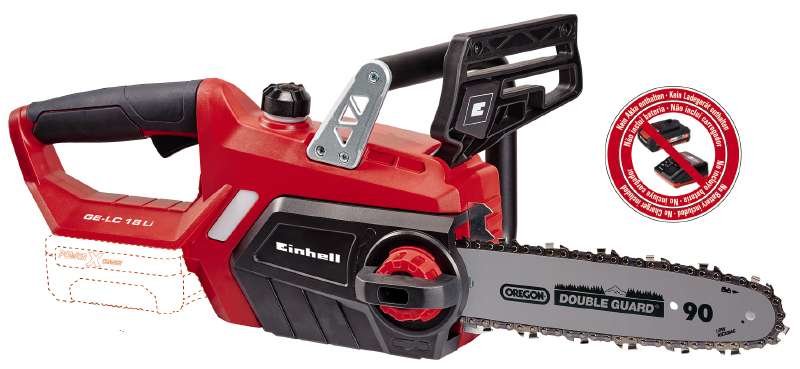 Motosierra A Batería Einhell Ge-Lc 18 Li Solo (Rojo/Negro, Sin Batería Ni Cargador)