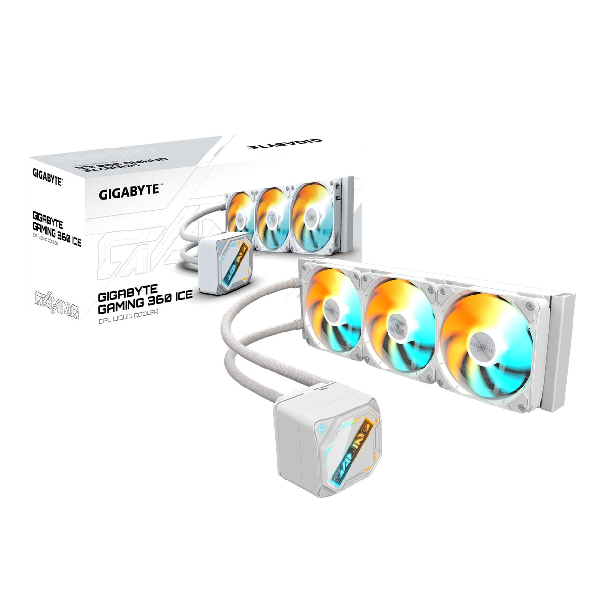 EAN 4719331555344 - GIGABYTE GAMING 360 ICE Procesador Sistema de refrigeración líquida todo en uno 12 cm Blanco 1 pieza(s) imagen 5