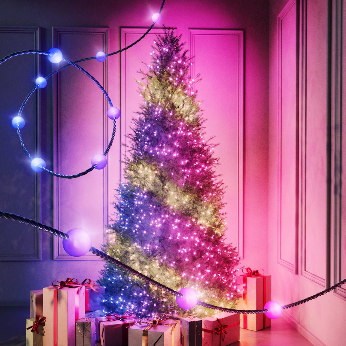 Caramelos Twinkly 100 Leds Rgb Perel Shape, Cable Verde, Usb-C