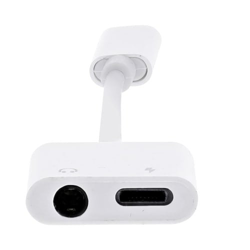 Tnb Way - Adaptador Lightning A Jack De 3,5 Mm Hembra + Lightning Hembra - Blanco
