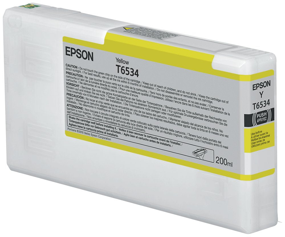 Tinta Original Epson 200 Ml Amarillo Original Para Stylus Pro 4900, Pro 4900 Designer Edition, Pro 4900 Spectro_m1