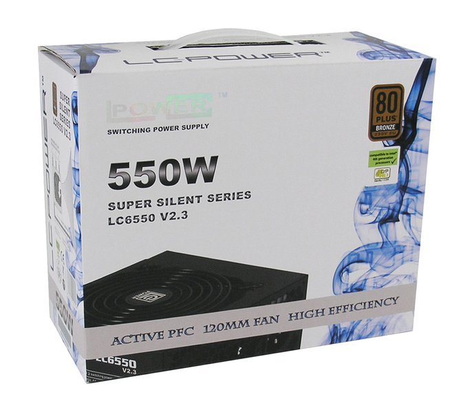 EAN 4260070120589 - LC-Power LC6550 V2.3 unidad de fuente de alimentación 550 W 20+4 pin ATX ATX Negro imagen 2
