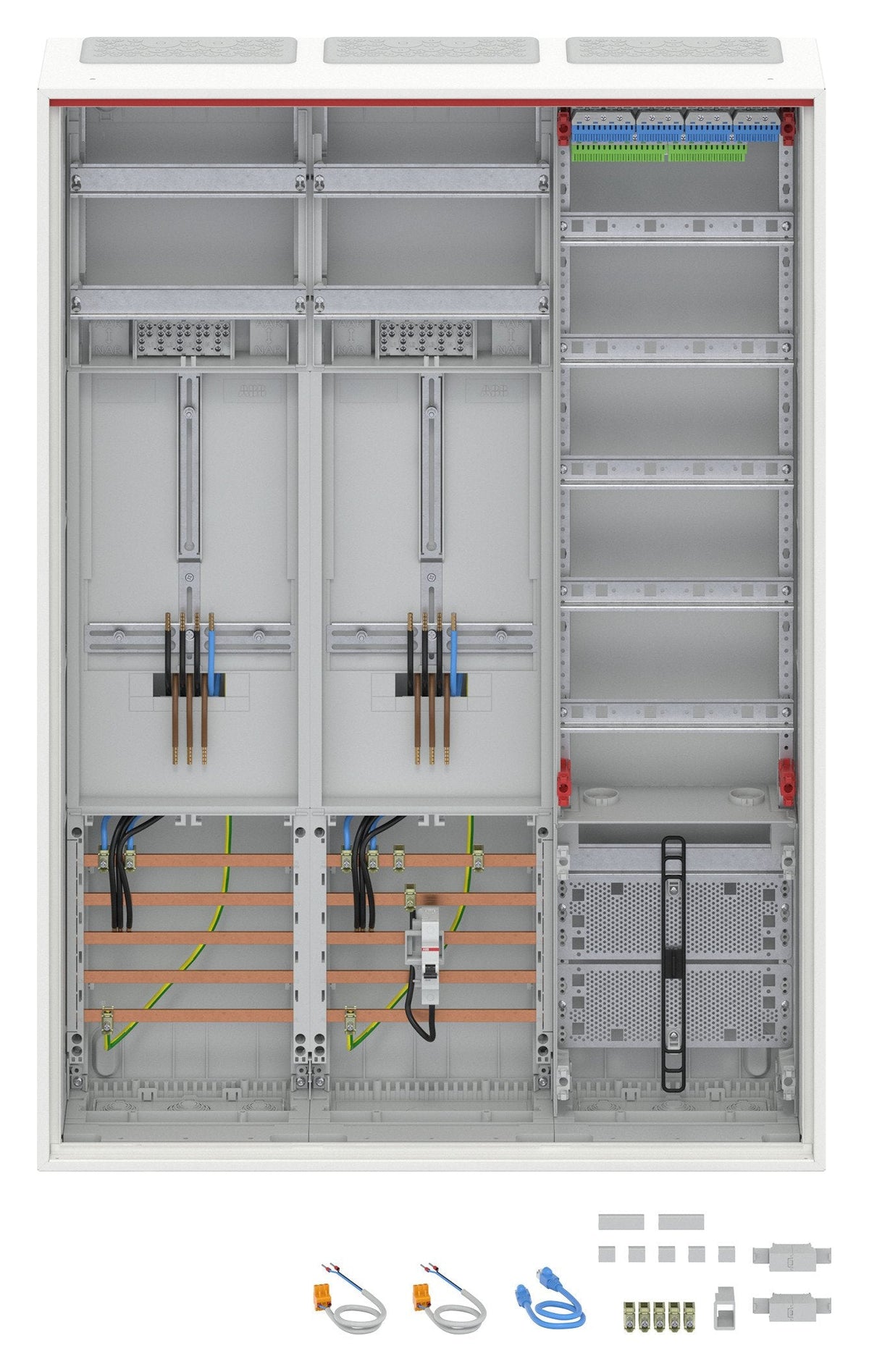 Striebel & John Completo Armario Con Apz Da37cg 3-Punkt 1100x800mm 2 Zhlerpl.+ 1 Vertf.
