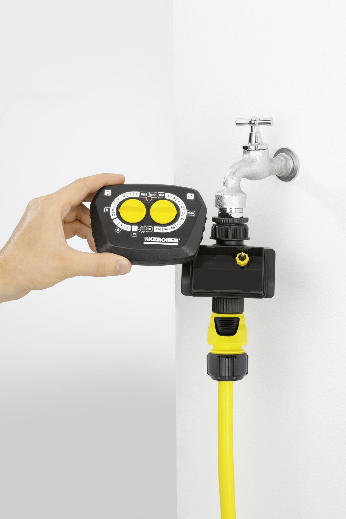 EAN 4039784535008 - Kärcher WT 4.000 Negro, Amarillo Temporizador de riego mecánico imagen 4
