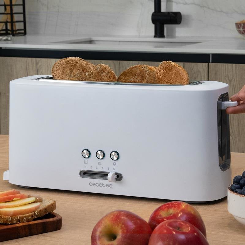 Tostadora Cecotec Toast&Taste 10000, 980w Blanco