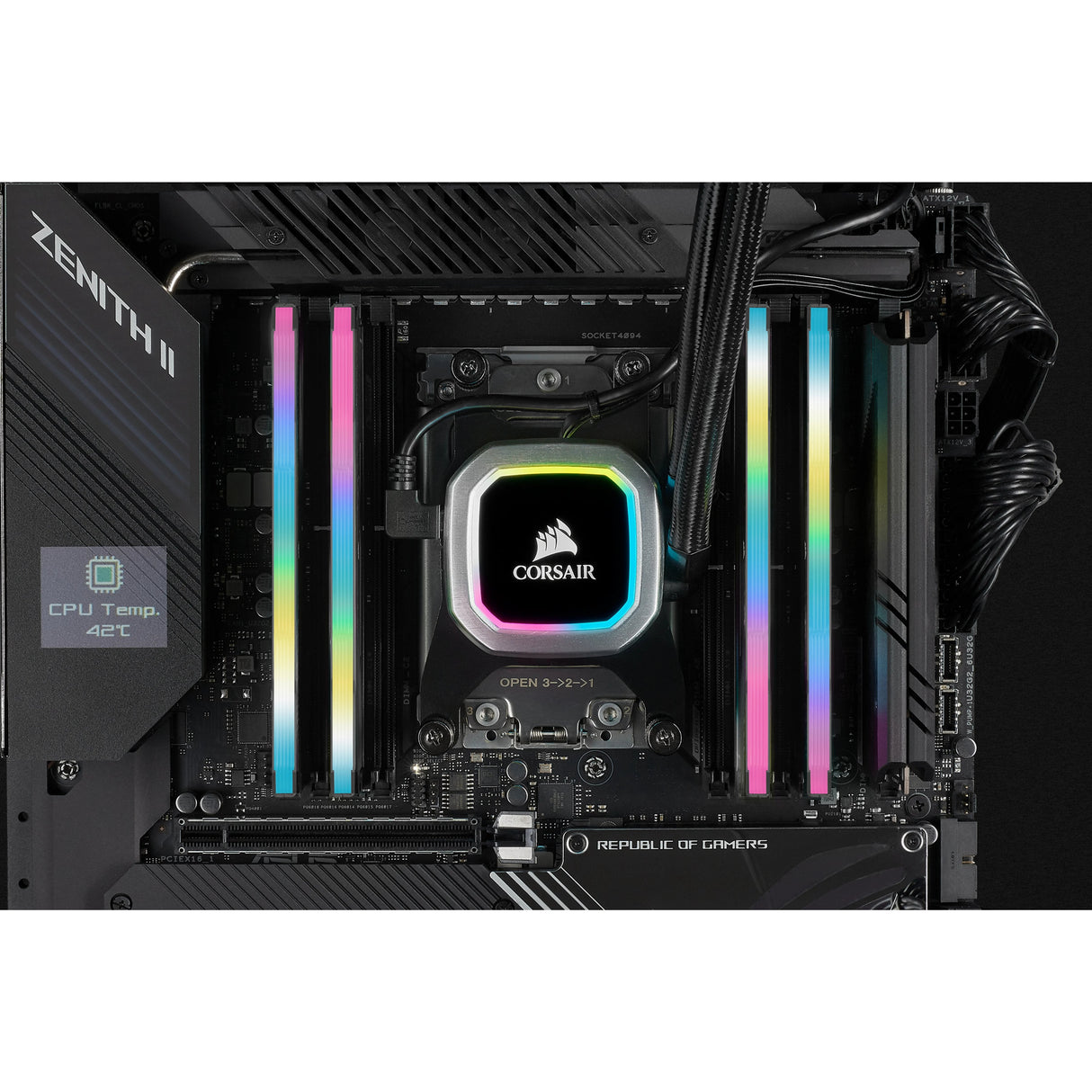 Corsair Vengeance Rgb Pro Sl Ddr4 3200 Pc4-25600 32gb 2x16gb Cl 16