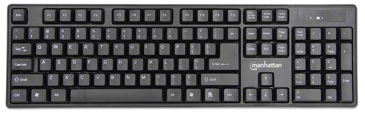 EAN 0766623179492 - Manhattan 179492 teclado Ratón incluido Oficina RF inalámbrico Alemán Negro imagen 3