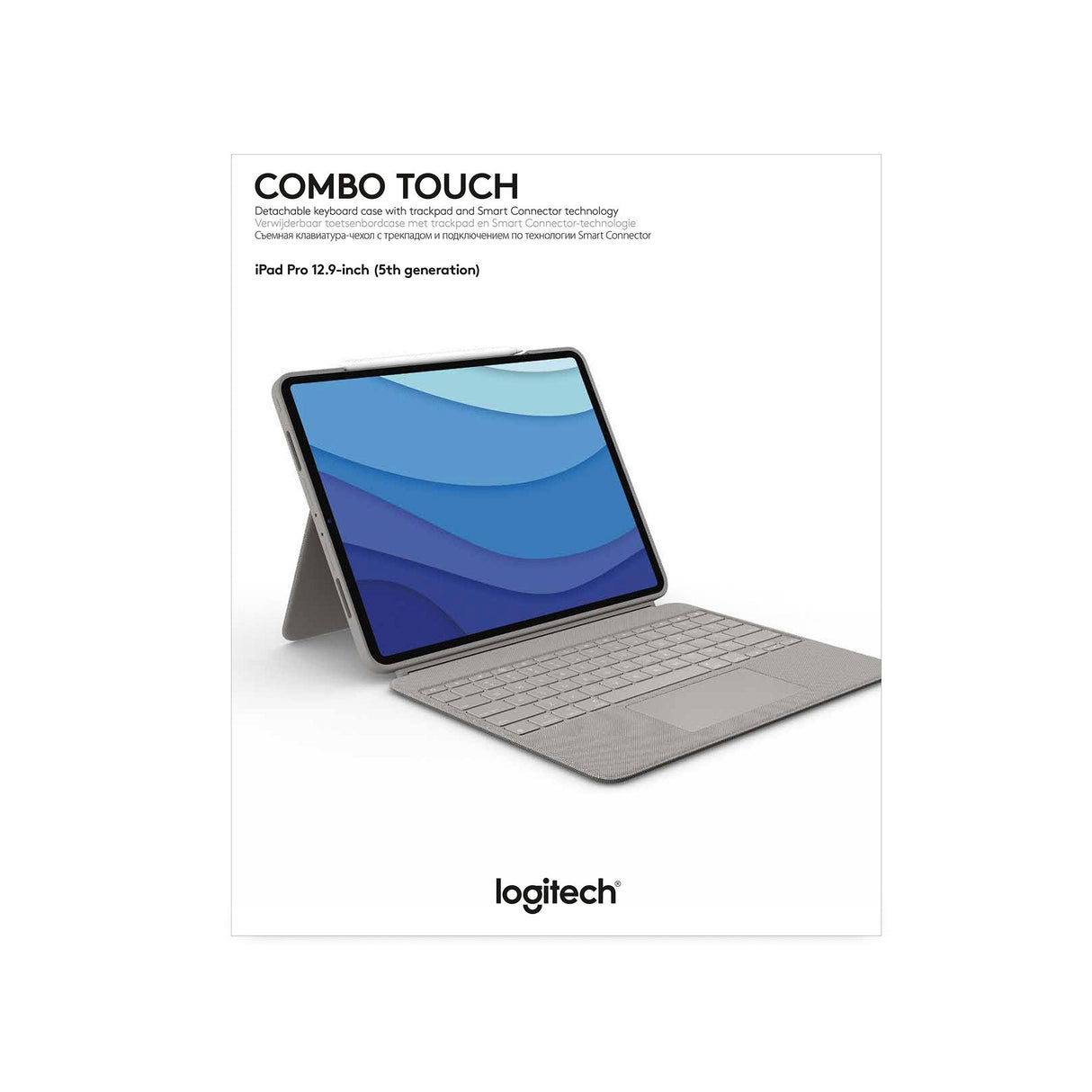Funda + Teclado Español Logitech Combo Touch Sand Para Ipad Pro 12.9" (5 Gen)