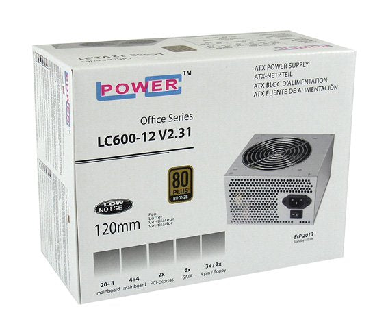EAN 4260070124419 - LC-Power LC600-12 V2.31 unidad de fuente de alimentación 400 W 20+4 pin ATX ATX Gris imagen 2