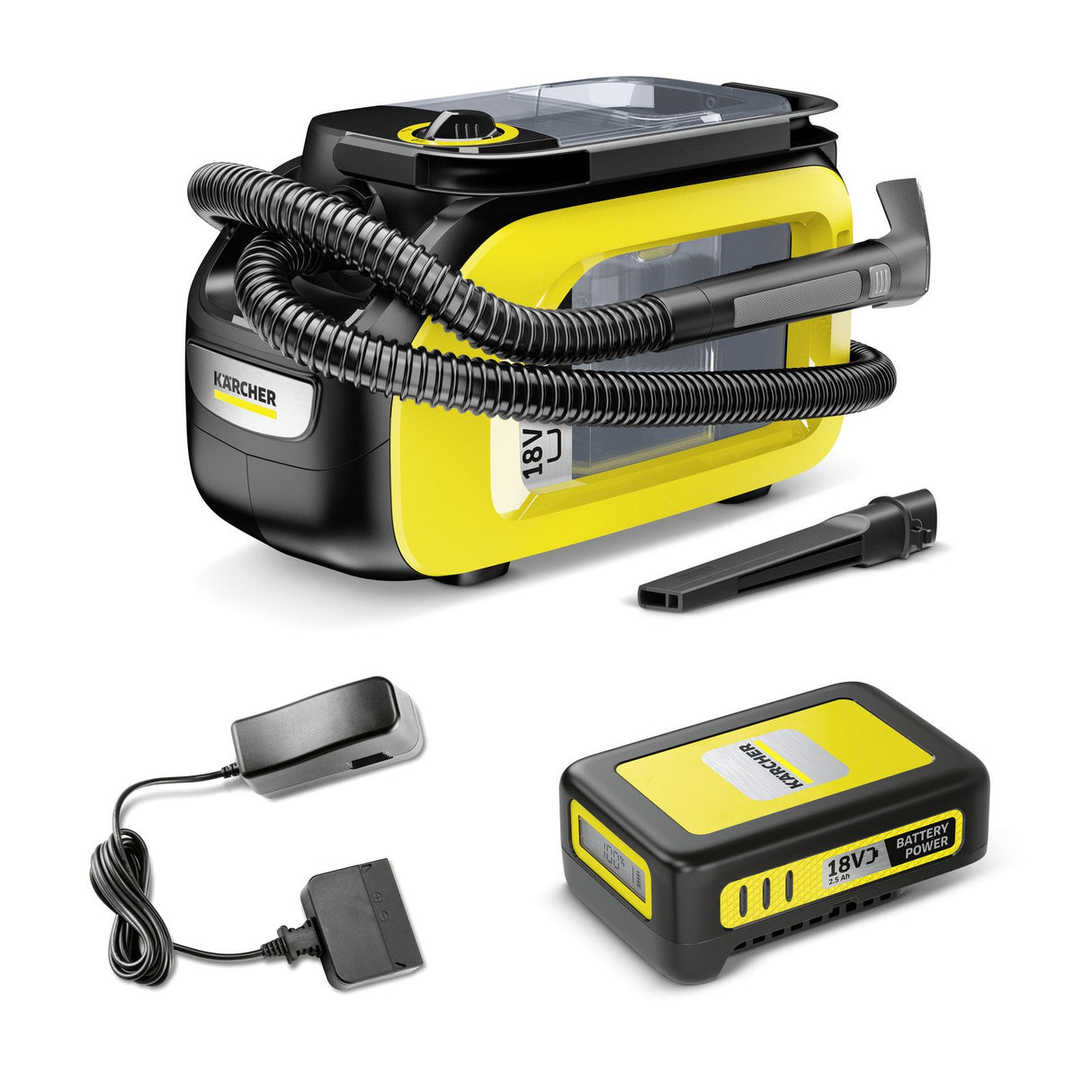 EAN 4066529006097 - Kärcher SE 3-18 Compact Battery Set 1,2 L Aspiradora de tambor Húmedo 184 W Sin bolsa imagen 1