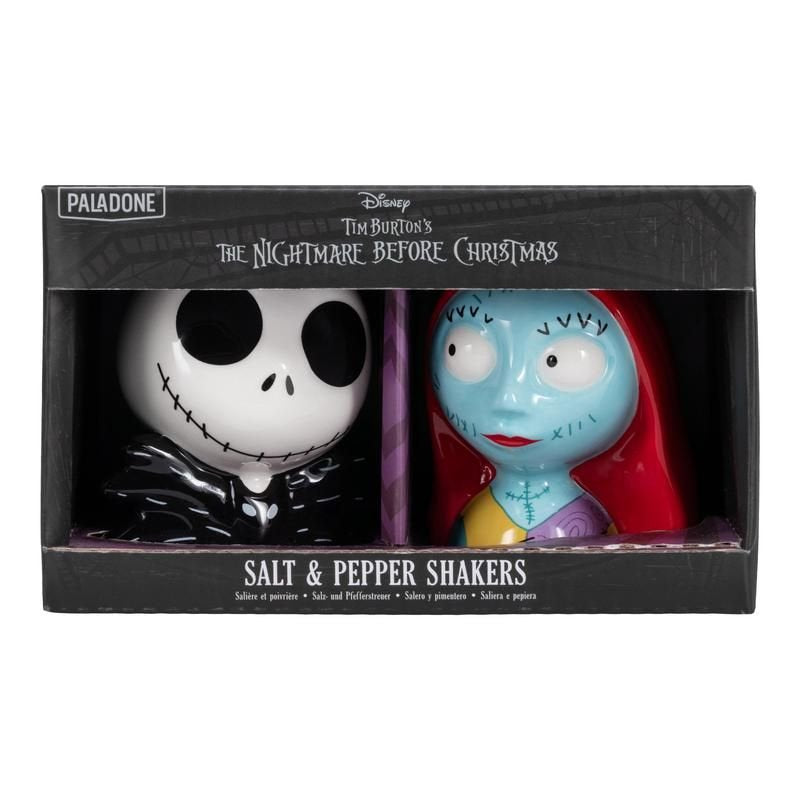 Set Salero Y Pimentero Paladone Pesadilla Antes De Navidad Nightmare Before Christmas Jack & Sally 7 Cm