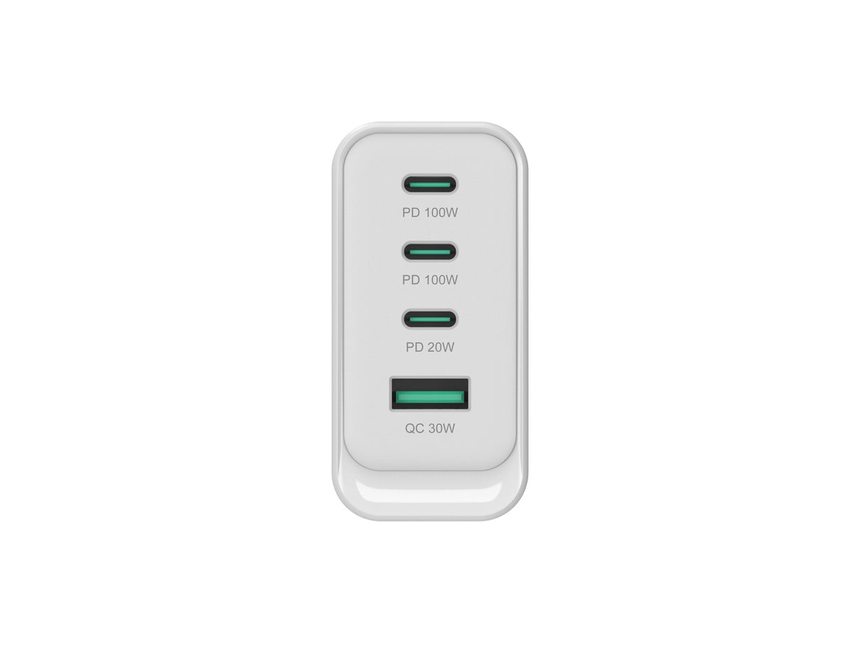 Cargador De Pared Quick Charge 3.0 Pd  Pps 3 Puertos Usb-C 1 Puerto Usb-A Conceptronic Althea 100w