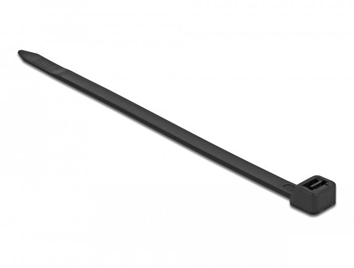 Delock 18991 Presilla Brida Tipo Escalera Nylon Negro 10 Pieza(S)