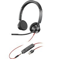 Auriculares Usb-C Certificados Por Microsoft Teams Poly Blackwire 3320