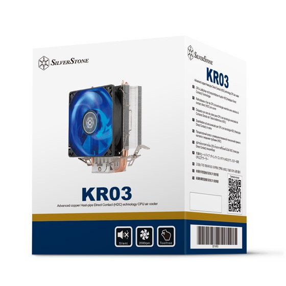 EAN 4710679810324 - Silverstone SST-KR03 sistema de refrigeración para ordenador Procesador Ventilador 9,2 cm Negro imagen 8
