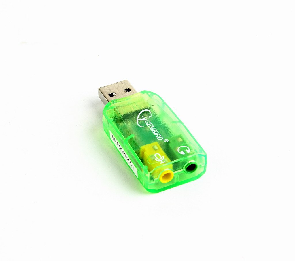 EAN 8716309100458 - Gembird SC-USB-01 cambiador de género para cable 3.5 mm Verde imagen 1