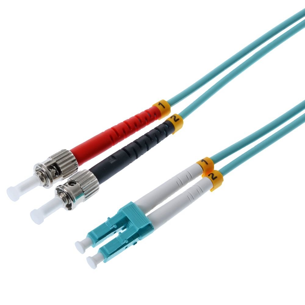 Helos 10m Om3 Lc/St Cable De Fibra Óptica E Infiniband Turquesa