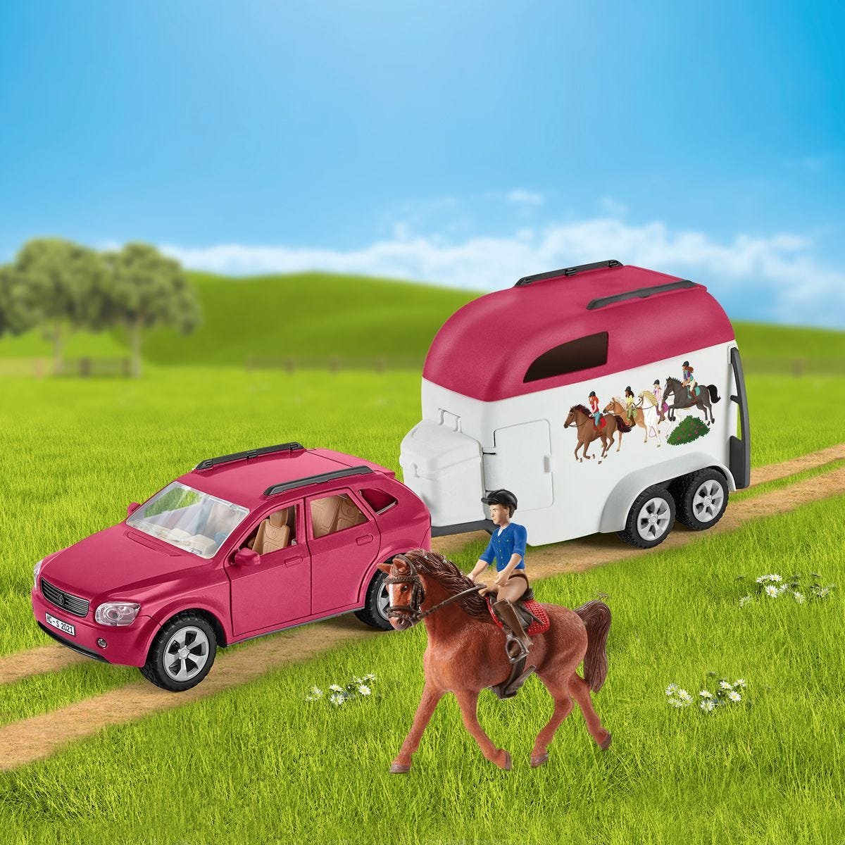 Schleich Horse Club Suv Con Remolque 72223