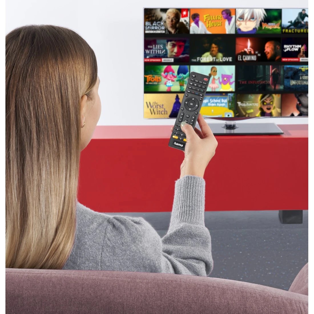 EAN 4047443506610 - Hama 00221052 mando a distancia IR inalámbrico TV Botones imagen 5