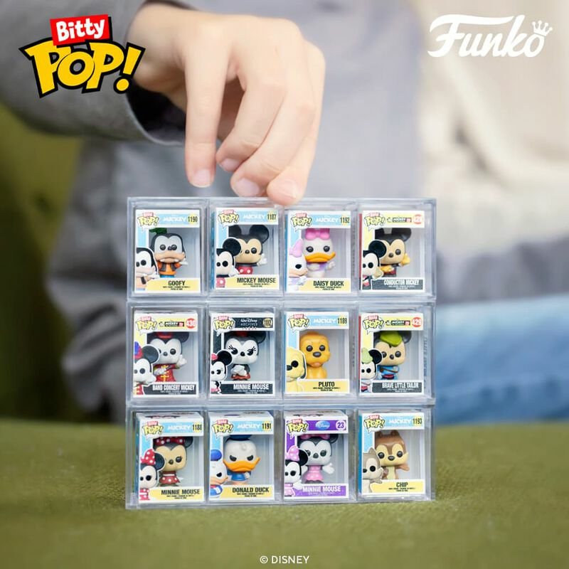 Blister 4 Figuras Bitty Pop Disney Mickey