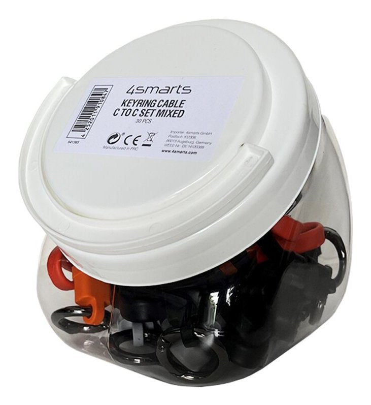 EAN 4252011910847 - 4smarts 541385 cable USB 0,3 m USB C Negro, Gris, Naranja imagen 12