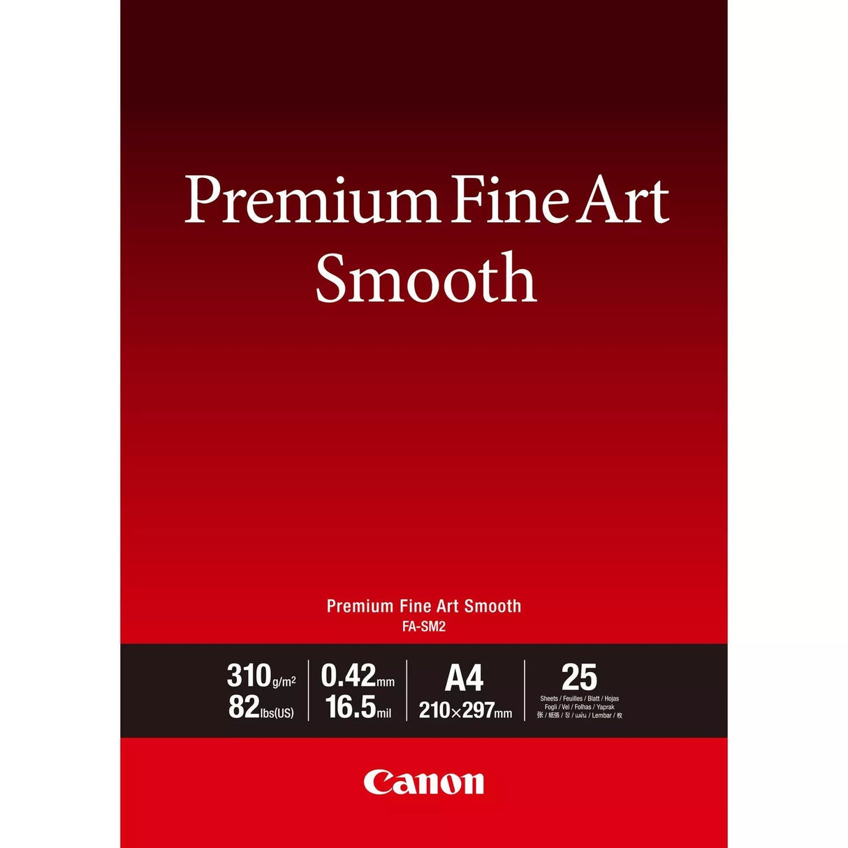 Canon Fa-Sm2 A4 25sheets Premium Fine Art Smooth Paper