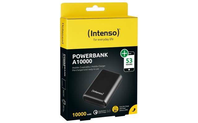 EAN 4034303032334 - Intenso A10000 Polímero de litio 10000 mAh Antracita imagen 1