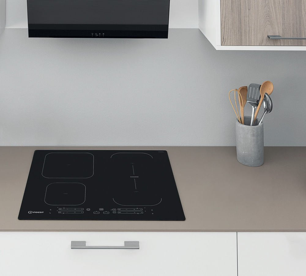 Indesit Ib 65b60 Ne Negro Integrado 59 Cm Con Placa De Inducción 4 Zona(S)