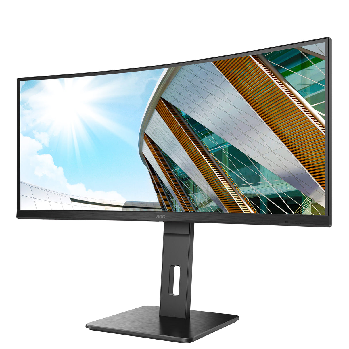 EAN 4038986118224 - AOC P2 CU34P2A pantalla para PC 86,4 cm (34") 3440 x 1440 Pixeles Quad HD LED Negro imagen 2