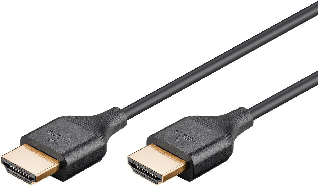 Goobay Slim High-Speed-Hdmi-Cable Mit Ethernet, 8k @ 60hz (Negro, 0,5 Meter) 75297
